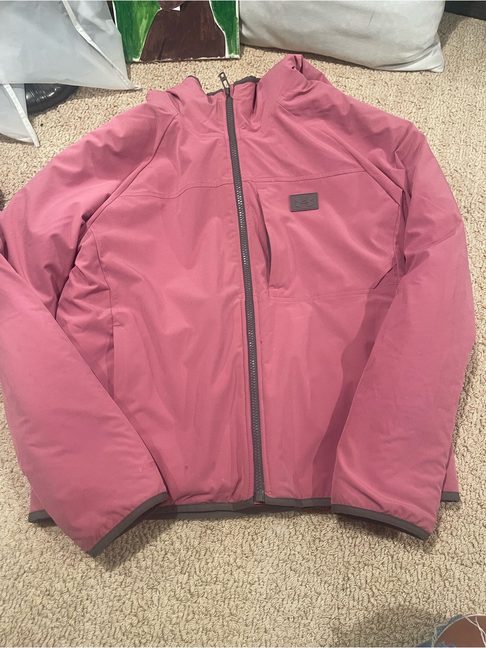 Under Armour Women's Dusty Rose Hooded Ski Jacket